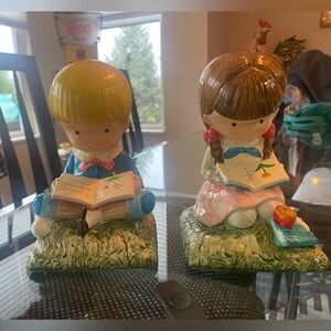 1972 Set 2 Joan Walsh Anglund Bookends Vintage